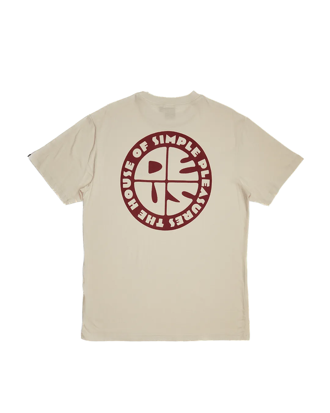Camiseta Deus Ex Machina Pushstart Vintage Whiten - ECRU
