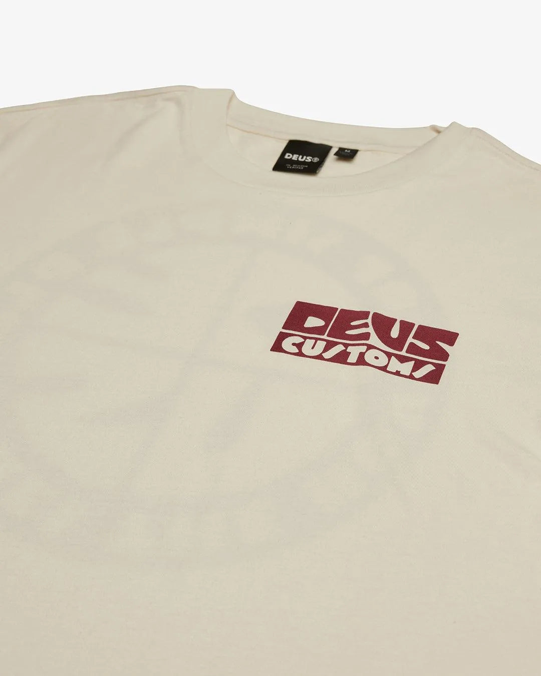 Camiseta Deus Ex Machina Pushstart Vintage Whiten - ECRU