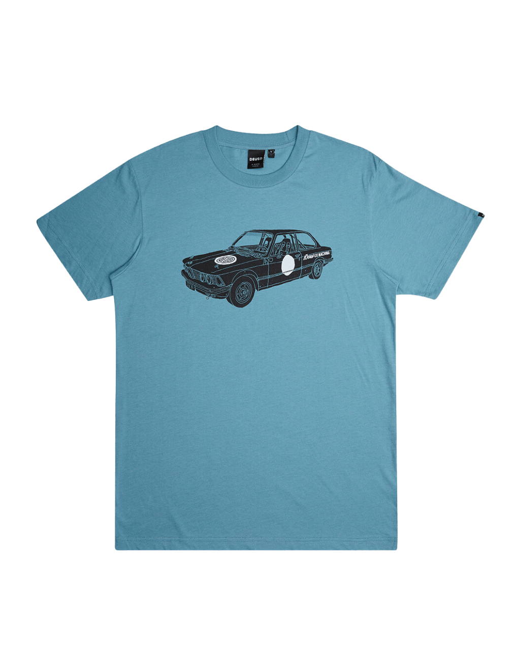 Camiseta Deus Ex Machina Rallyeye Smoke Blue - ECRU