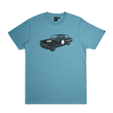 Camiseta Deus Ex Machina Rallyeye Smoke Blue - ECRU