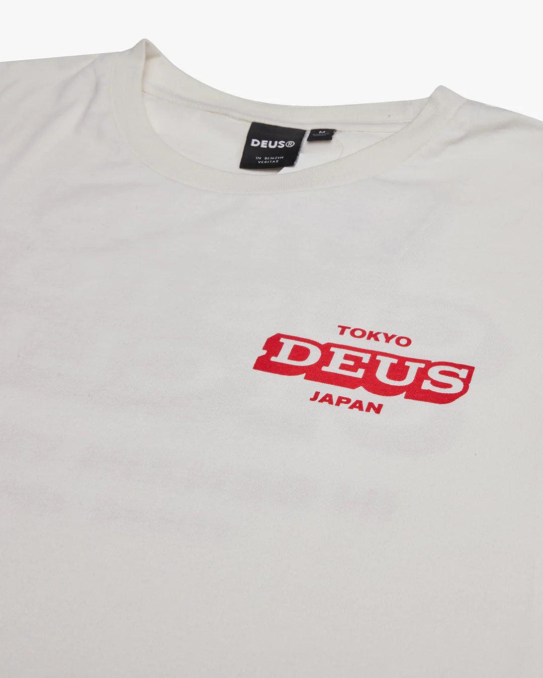 Camiseta Deus Ex Machina Redline Vintage White - ECRU
