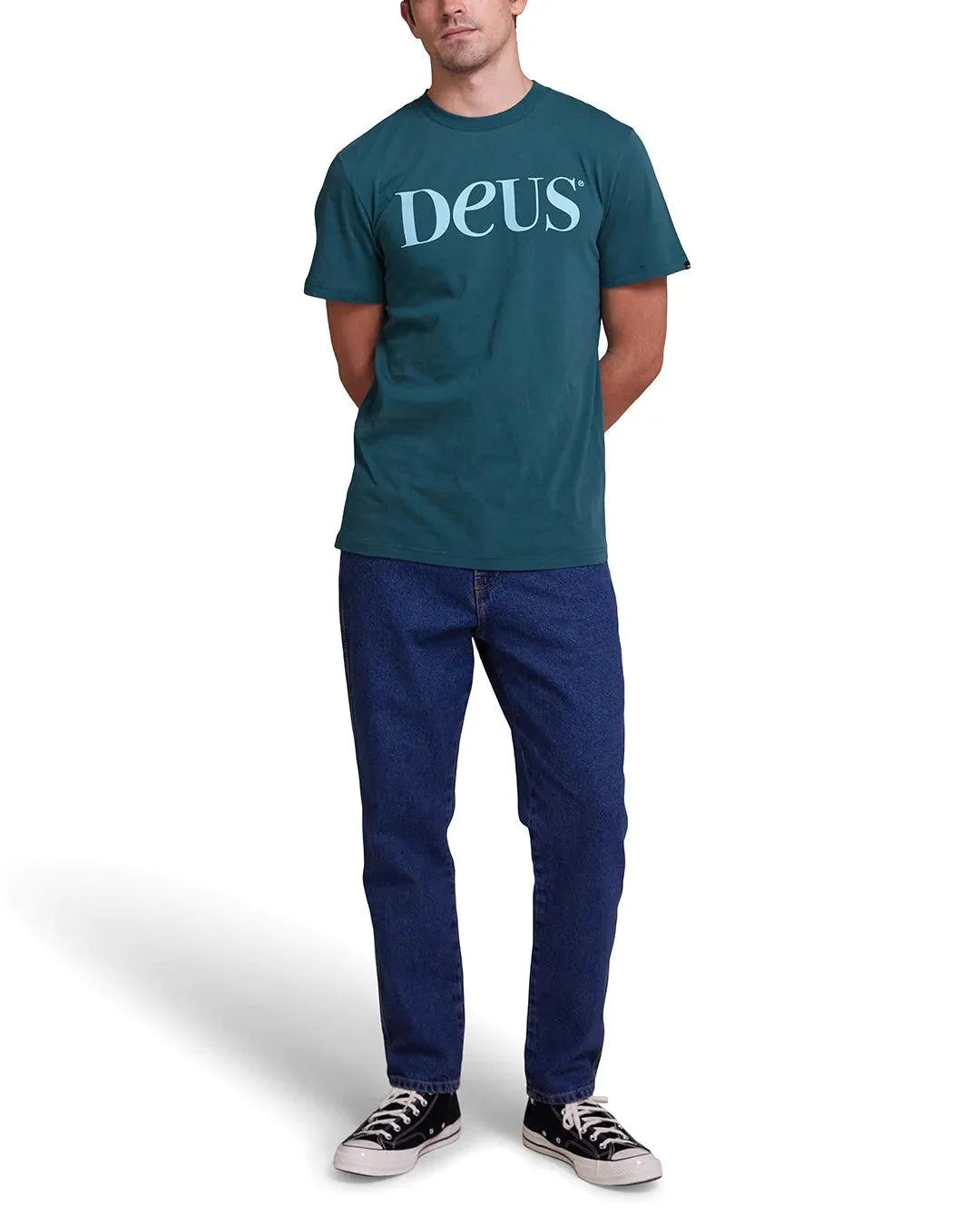 Camiseta Deus Ex Machina Rico Tee Jasper Green - ECRU