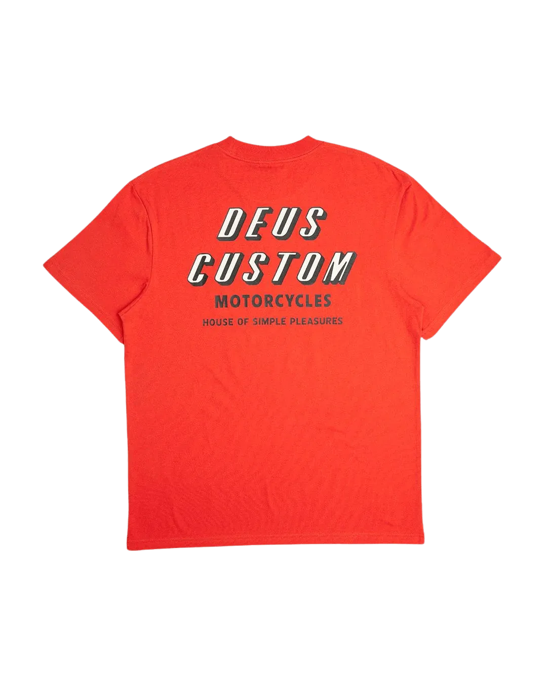 Camiseta Deus Ex Machina Shimmy Mandarin Red - ECRU