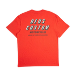 Camiseta Deus Ex Machina Shimmy Mandarin Red - ECRU