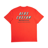 Camiseta Deus Ex Machina Shimmy Mandarin Red - ECRU