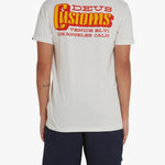 Camiseta Deus Ex Machina Stripes Vintage White - ECRU