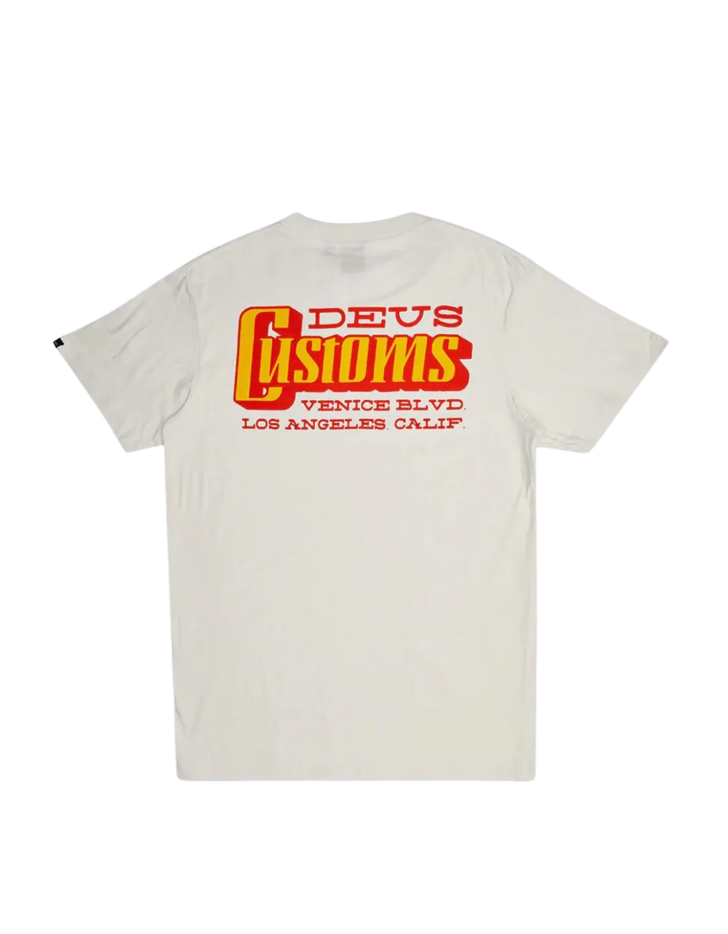 Camiseta Deus Ex Machina Stripes Vintage White - ECRU