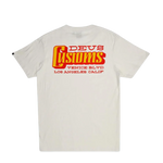 Camiseta Deus Ex Machina Stripes Vintage White - ECRU