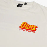 Camiseta Deus Ex Machina Stripes Vintage White - ECRU