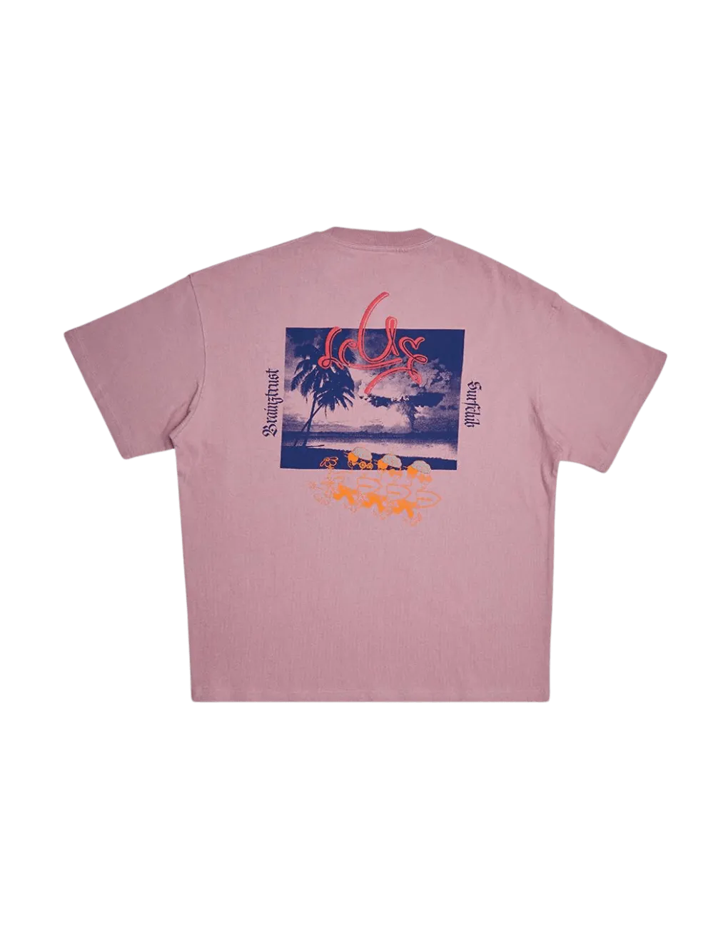 Camiseta Deus Ex Machina Trust Zephyr Pink - ECRU