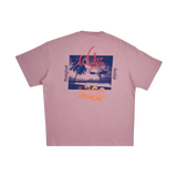 Camiseta Deus Ex Machina Trust Zephyr Pink - ECRU
