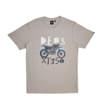 Camiseta Deus Ex Machina XT250 Silver Lining - ECRU