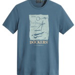 Camiseta Dockers® City By The Bay Indian Teal Blue - ECRU