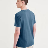 Camiseta Dockers Stencil Logo Blue Fusion - ECRU
