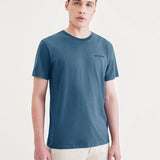 Camiseta Dockers Stencil Logo Blue Fusion - ECRU