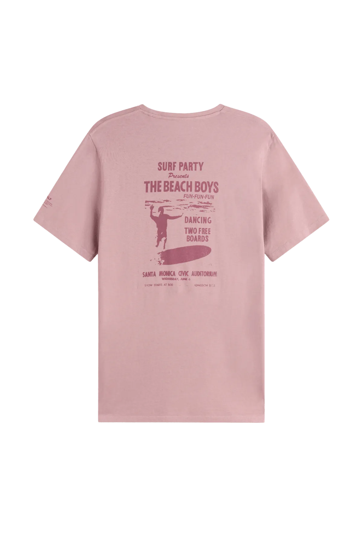 Camiseta ECOALF Surfina Light Mauve - ECRU