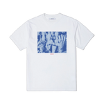 Camiseta EDMMOND STUDIOS Art Storage White — vista frontal, fondo transparente