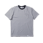 Camiseta Edmmond Studios Duck Patch Horizontal Stripes - ECRU