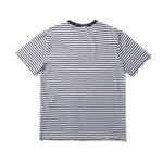 Camiseta Edmmond Studios Duck Patch Horizontal Stripes - ECRU