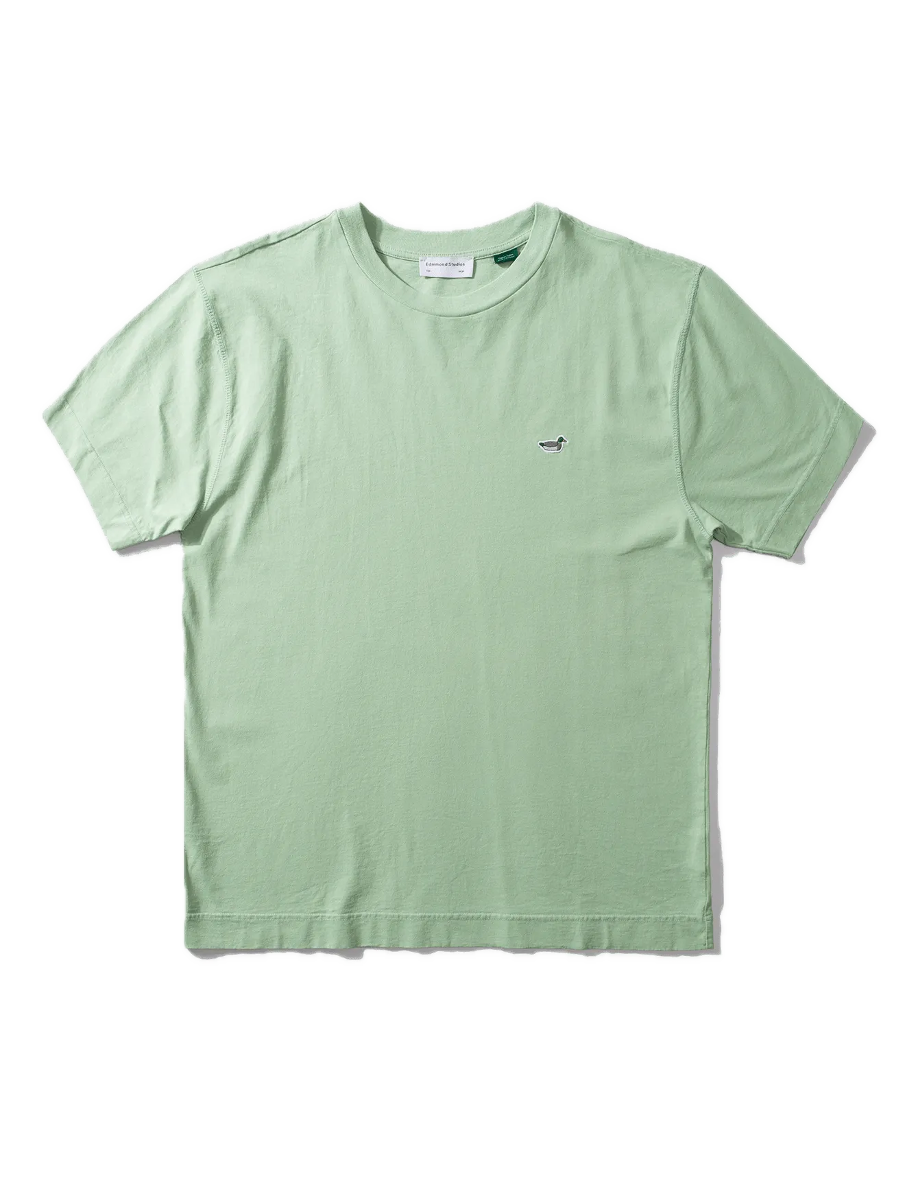 Camiseta Edmmond Studios Duck Patch Plain Mint - ECRU