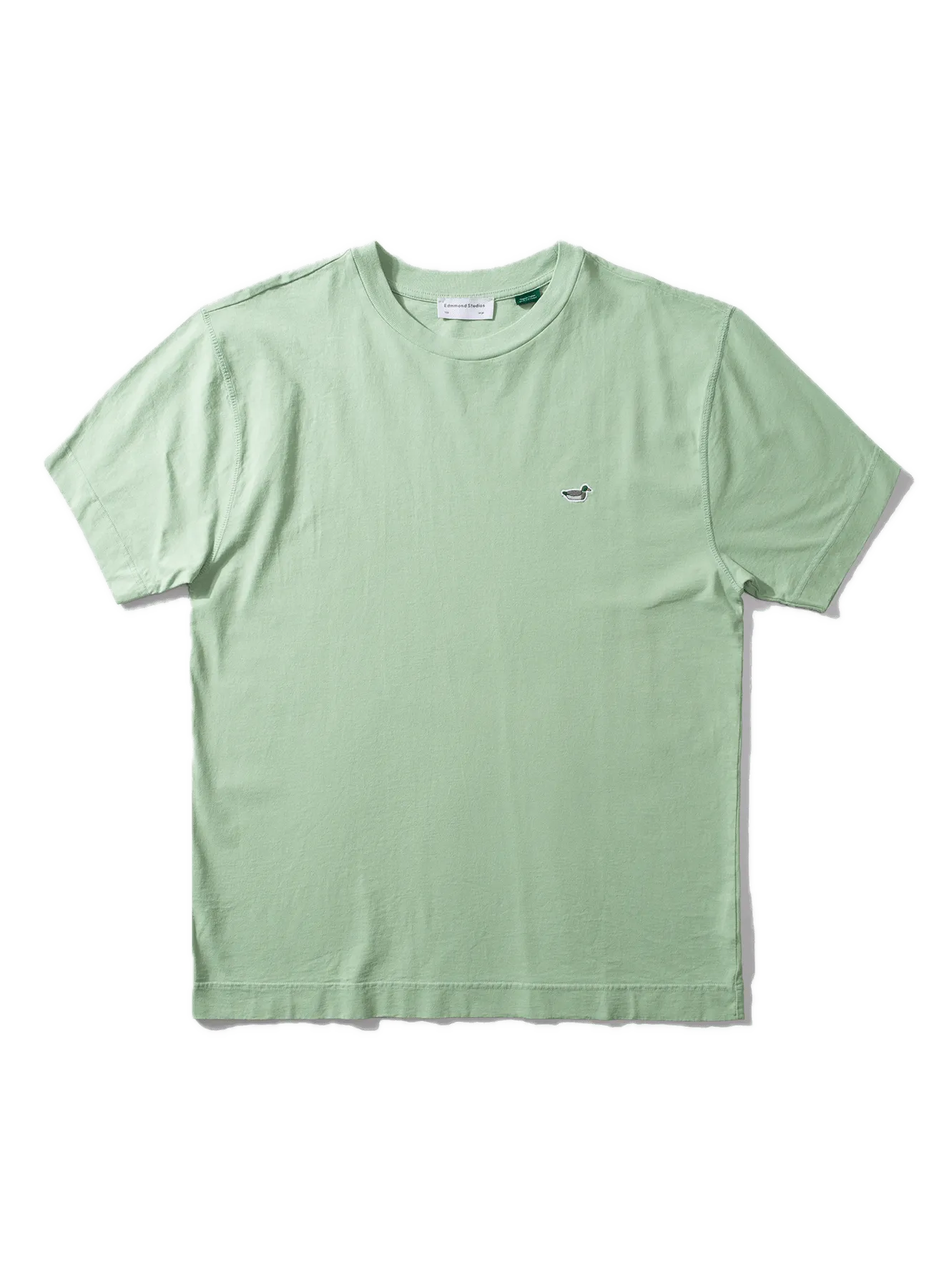 Camiseta Edmmond Studios Duck Patch Plain Mint - ECRU