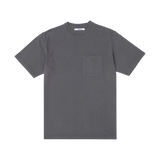 Camiseta EDMMOND STUDIOS Mini Logo Grey — vista frontal, fondo transparente