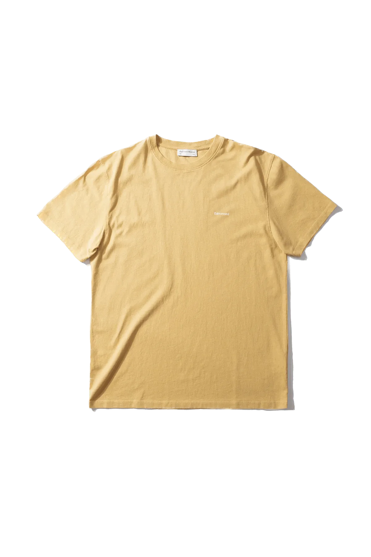 Camiseta Edmmond Studios Mini Logo Plain Light Yellow - ECRU