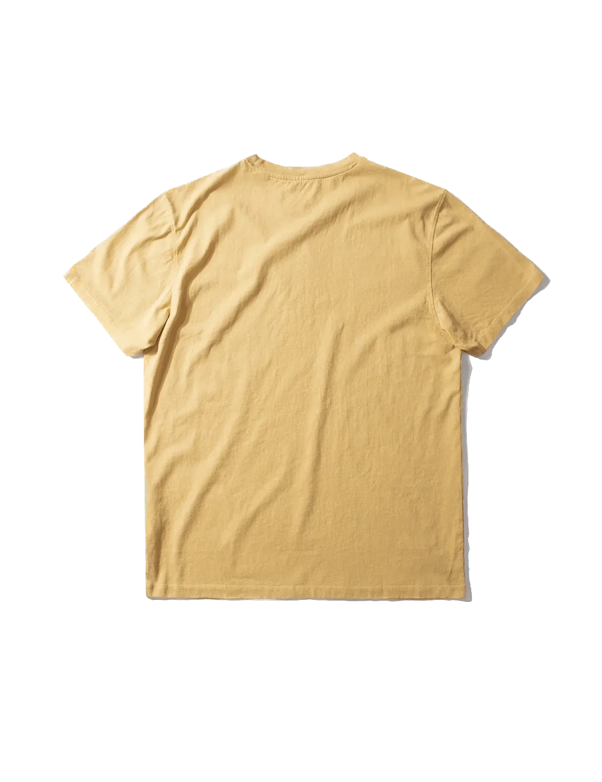 Camiseta Edmmond Studios Mini Logo Plain Light Yellow - ECRU