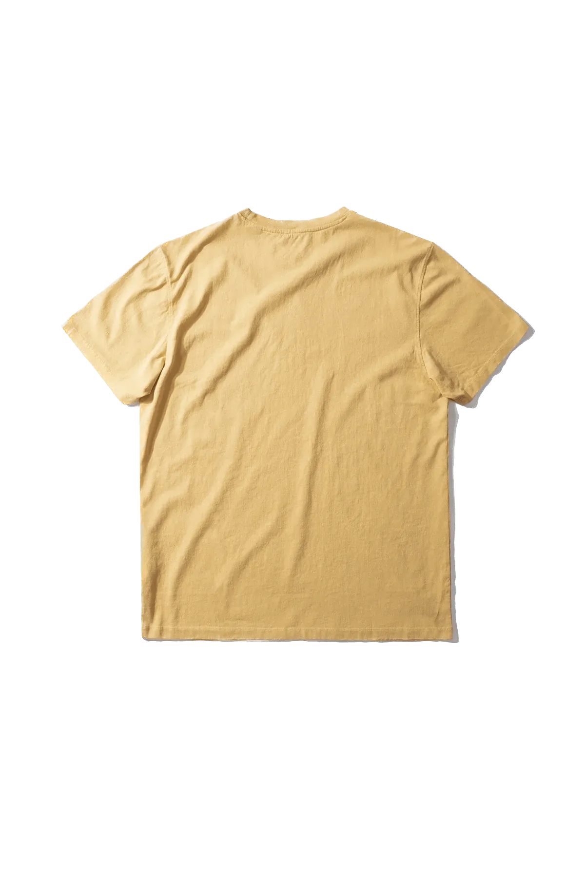 Camiseta Edmmond Studios Mini Logo Plain Light Yellow - ECRU
