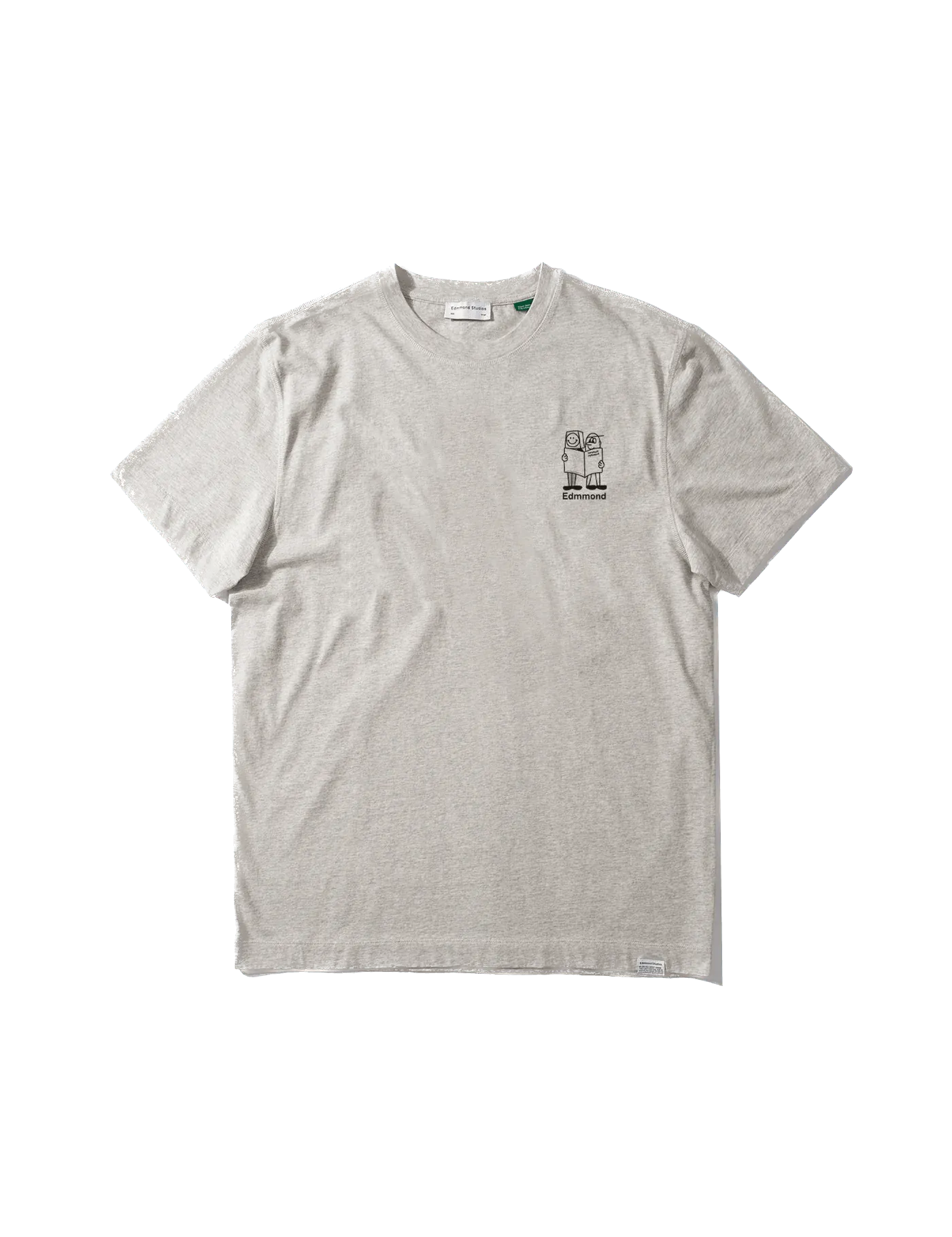Camiseta Edmmond Studios Moore Plain Grey Melange - ECRU