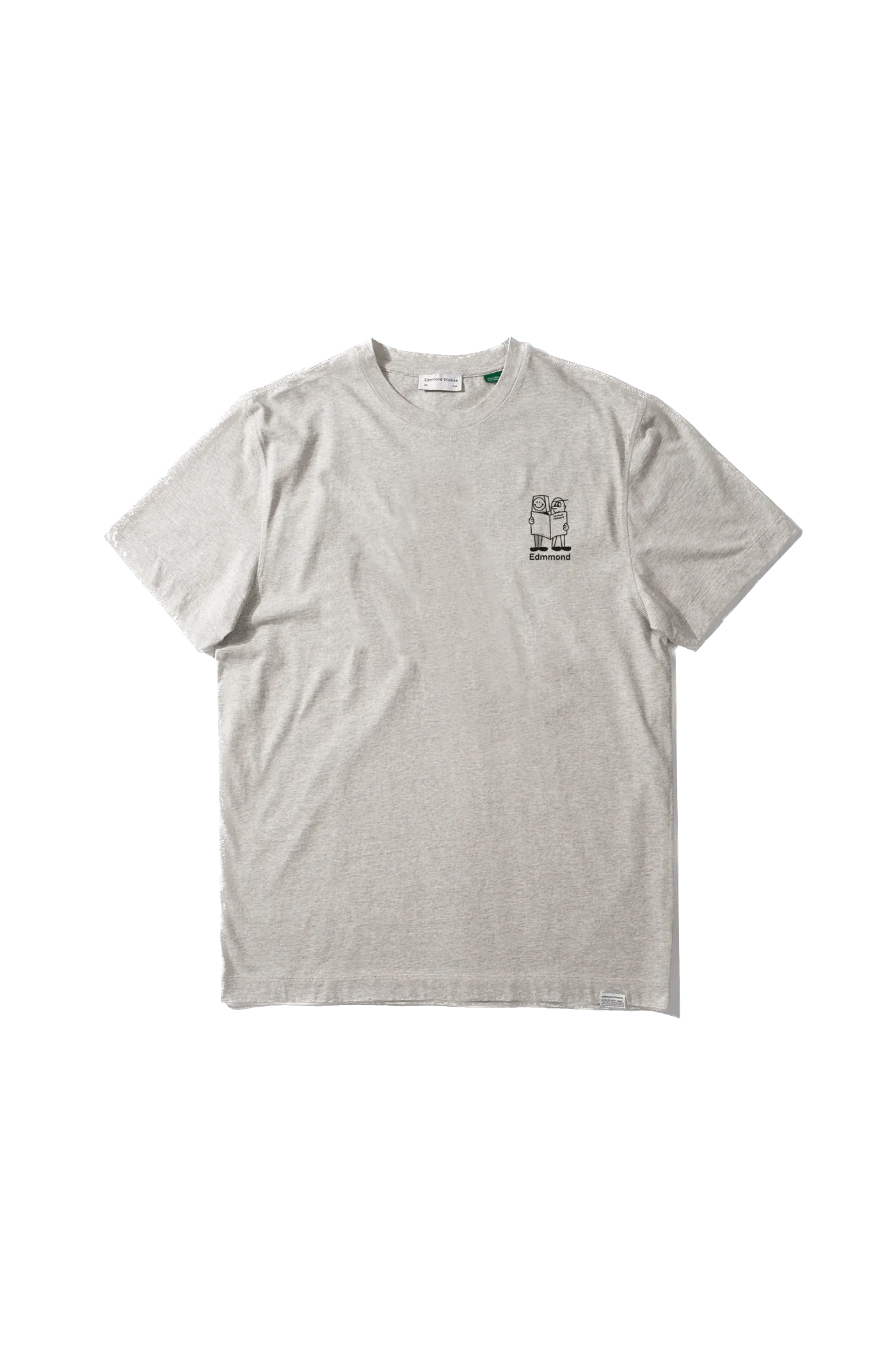 Camiseta Edmmond Studios Moore Plain Grey Melange - ECRU