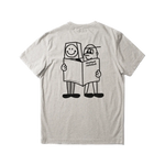 Camiseta Edmmond Studios Moore Plain Grey Melange - ECRU