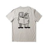 Camiseta Edmmond Studios Moore Plain Grey Melange - ECRU