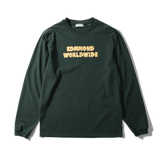 Camiseta Edmmond Studios Puff Manga Larga Plain Dk Green - ECRU