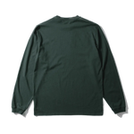 Camiseta Edmmond Studios Puff Manga Larga Plain Dk Green - ECRU
