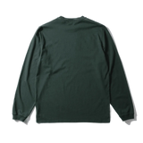 Camiseta Edmmond Studios Puff Manga Larga Plain Dk Green - ECRU