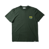 Camiseta Edmmond Studios Shane Plain Dk Green - ECRU