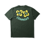 Camiseta Edmmond Studios Shane Plain Dk Green - ECRU