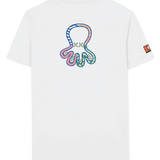 Camiseta El Pulpo Estampado Formas Blanco Puro - ECRU
