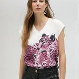 Camiseta LOLA CASADEMUNT Estampado Leopardos