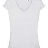 Camiseta Filli Básica de Mujer Vero Moda Cuello Pico Snow White - ECRU
