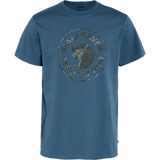 Camiseta Fjallraven Kånken Art Indigo Blue - ECRU