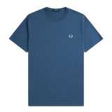 Camiseta Fred Perry M1600 Azul Medianoche - ECRU