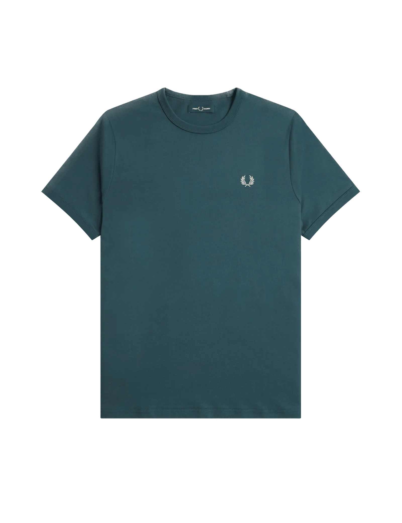 Camiseta Fred Perry Ringer M3519 Azul petróleo - ECRU