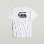 Camiseta G-STAR Burger Back Print - ECRU