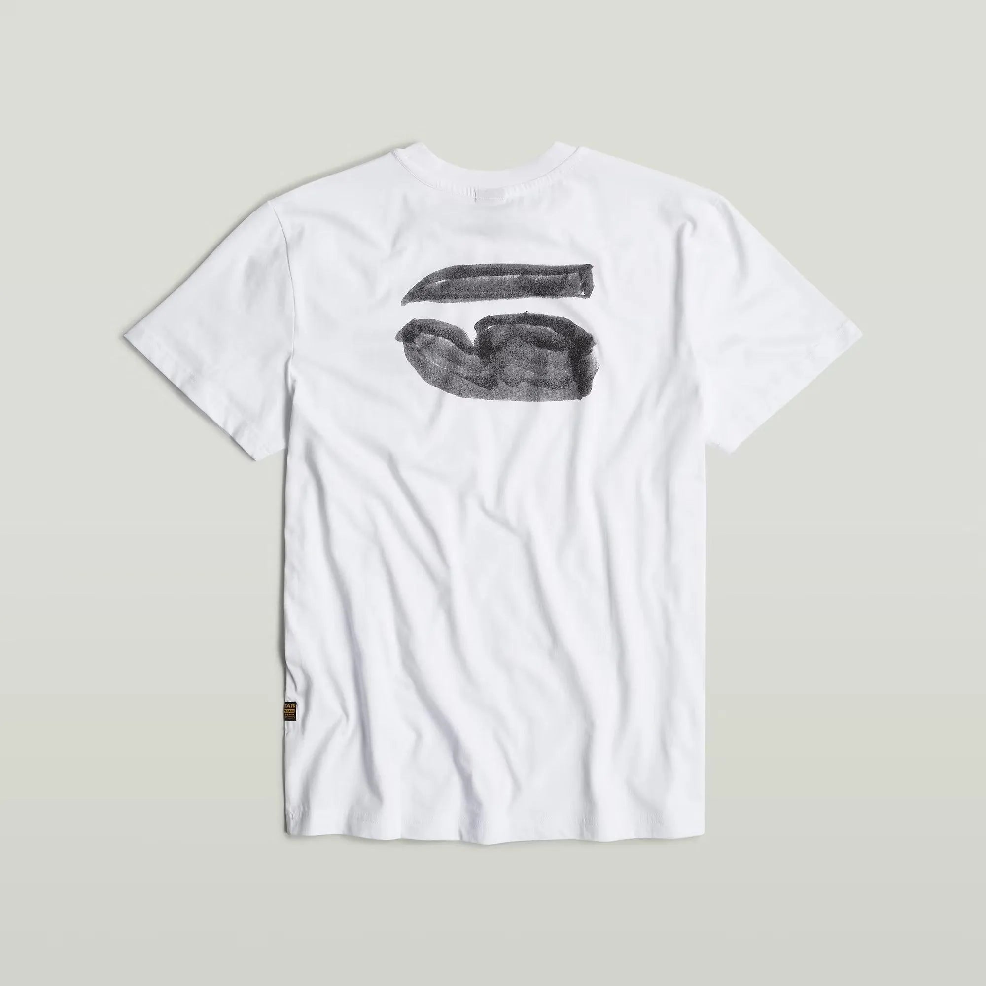 Camiseta G-STAR Burger Back Print - ECRU