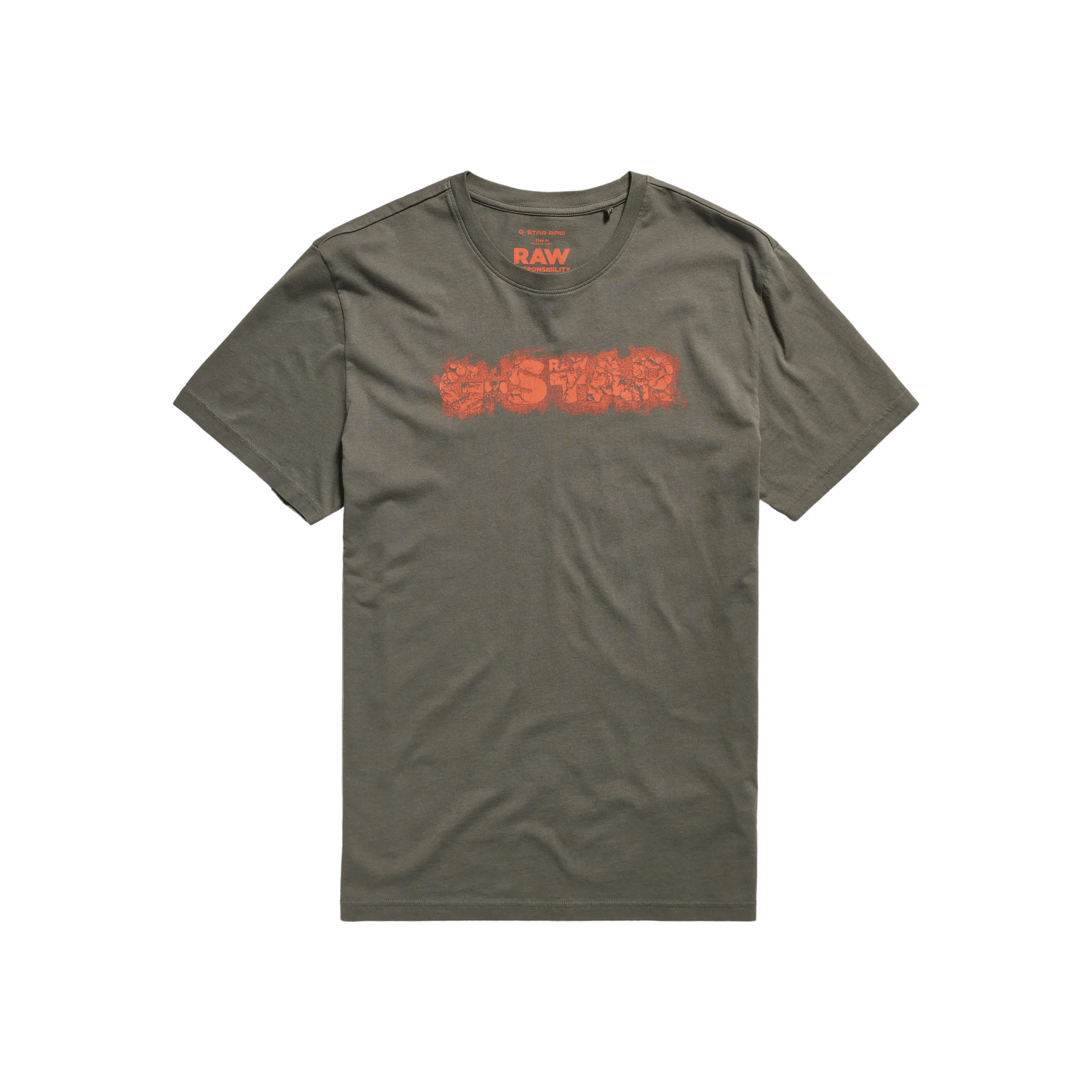 Camiseta G-STAR Distressed Gs Grey - ECRU