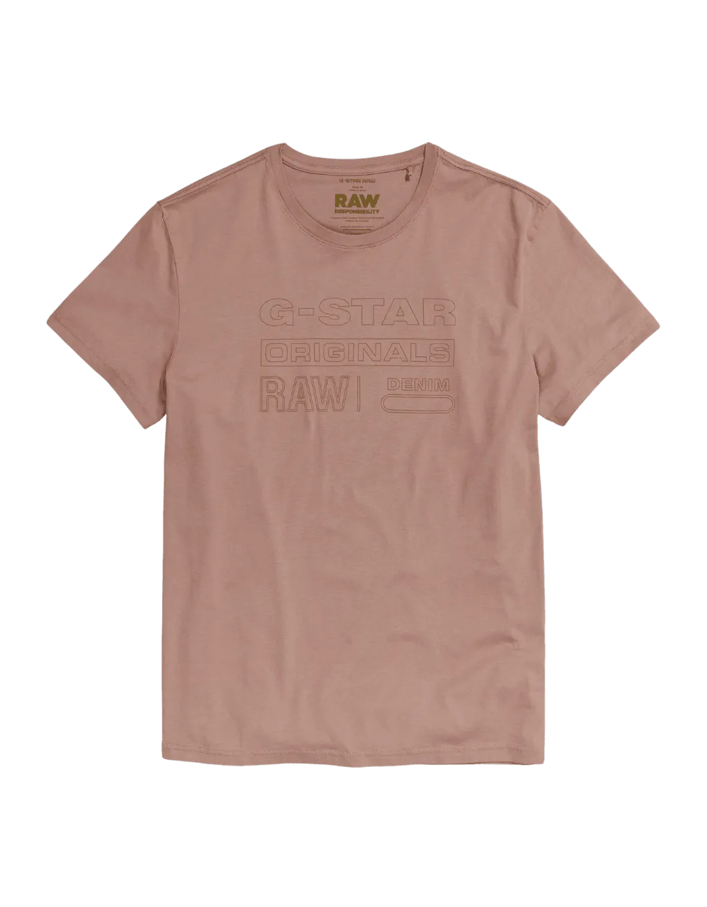 Camiseta G-Star Originals Chocolate Berry - ECRU