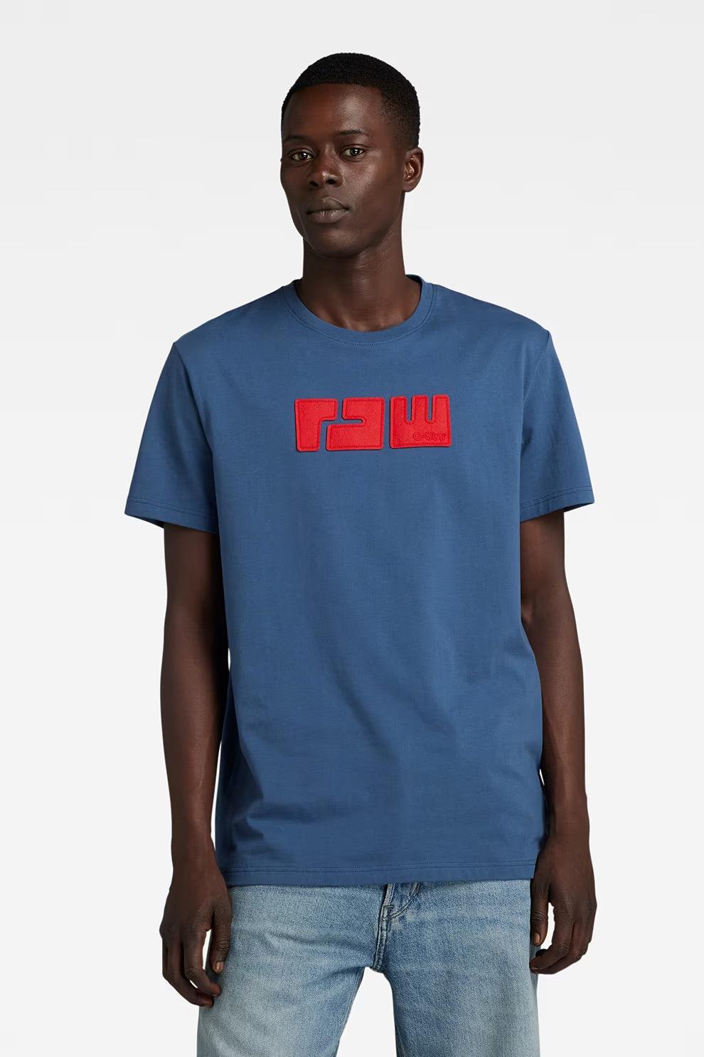 Camiseta G-Star Raw. Felt - ECRU