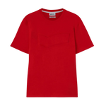 Camiseta GAS Jeans Luc Logo Branding Poppy Red - ECRU